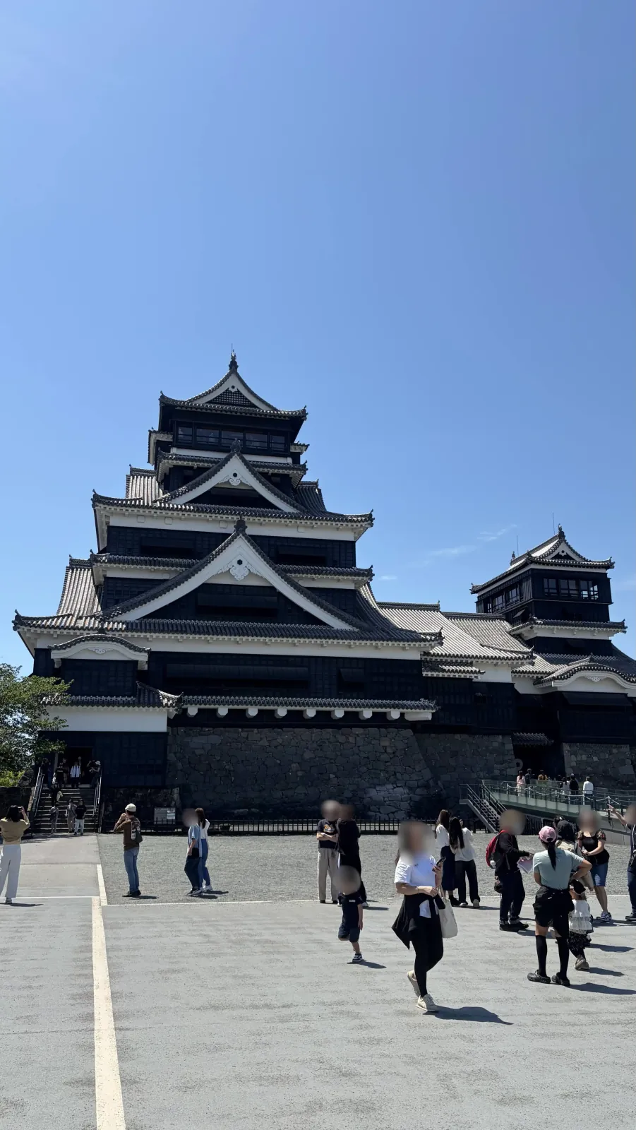 Front view of the castle