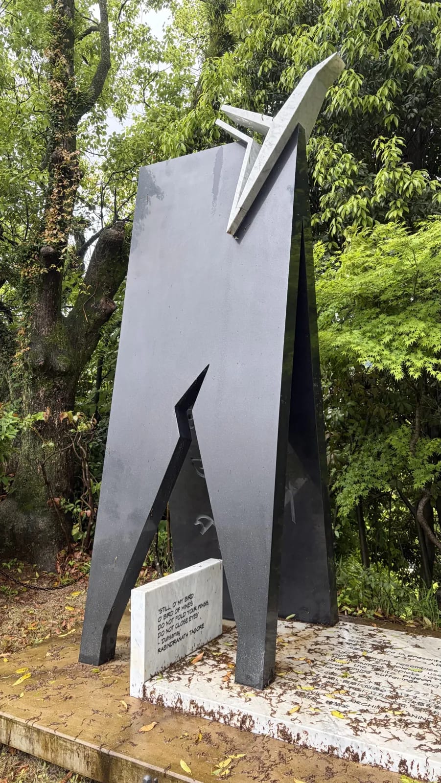 Donated peace monuments