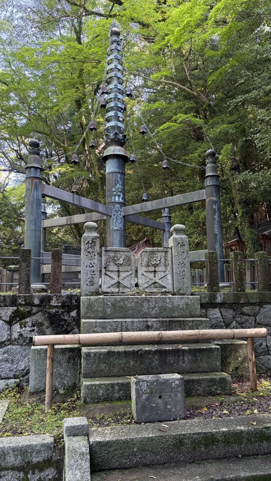 Monuments in the shrine grounds